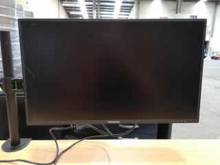 ViewSonic 24"" IPS LED Computer Monitor w/ Deck Mounted Stand