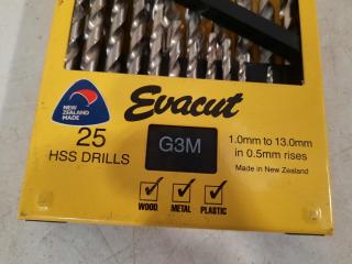 Evacut G3M 22 HSS Drill Kit Set (Incomplete)