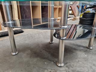 Glass & Chrome Coffee Table