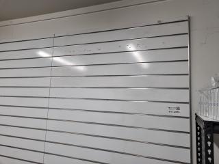 3x Wall Mounted Retail Product Display Boards