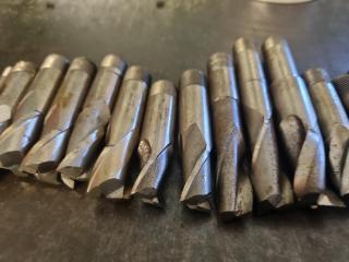 Large Lot of Milling Machine Endmills 