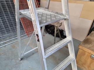 Industrial Folding Platform Ladder