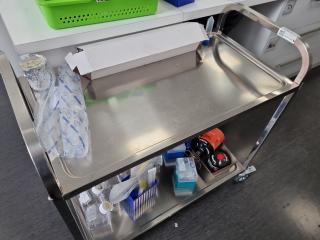 Stainless Steel Laboratory Cart Trolley