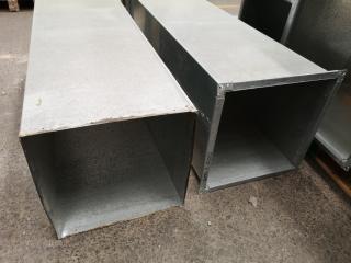 6x Assorted Commercial Galvanised Ventilation Ducting Units