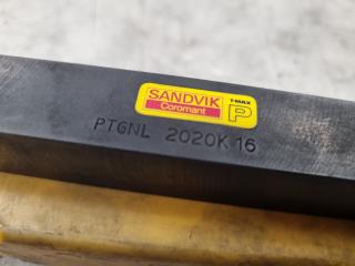 6x Sandvik Coromant Lathe Tool Holders, 20x20mm size