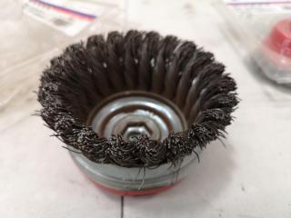 4x Dronco Twist Knotted Wire Cup Brushes