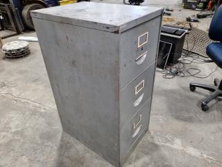 Vintage 3-Drawer Steel File Cabinet by Precision
