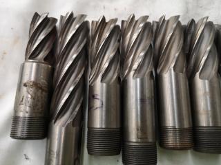 14x Assorted Ball, Square Edge, & Finishing End Mill Bits