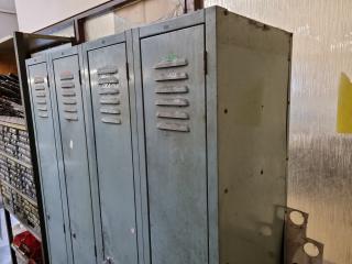 4-Compartment Steel Personnel Locker Assembly