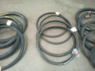 Large Assortment of Bike Tyres