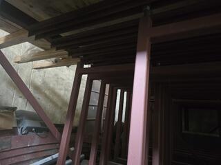 2 x Large Sliding Section Material Racks 