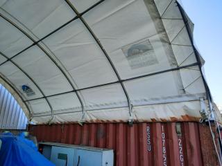 2 x 20FT Shipping Containers and Container Shelter Canopy