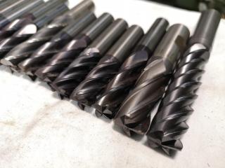20x Assorted Finishing End Mill Cutters & More