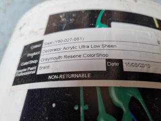 2x Resene Decorator Acrylic Paint, 10L Partial Buckets