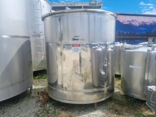 Approx 7000 Litre Stainless Tank 