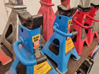 8x Assorted Automotive Jack Stands