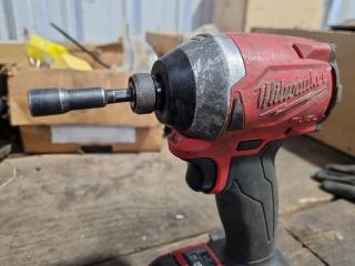 Milwaukee Cordless M18 Fuel 1/4" Hex Impact Driver M18FID, w/ Battery