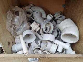Assorted PVC Pipe Couplings, Fittings, & More