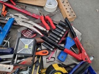 Assorted Lot of Hand Tools, Accessories, & More