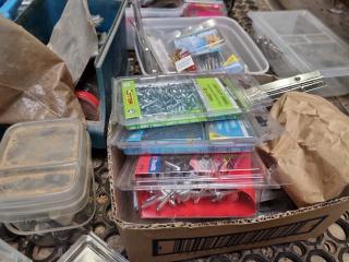 Assorted Fastening Hardware, Supplies, & More