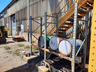 Industrial Drum Storage Rack with Bunds