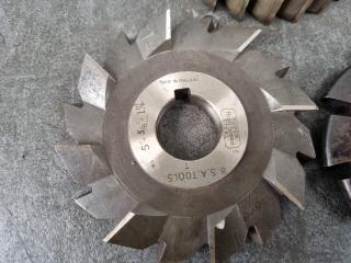 5 x Milling Machine Cutters