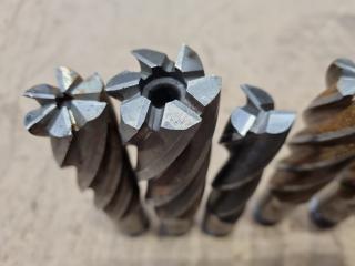 12x Assorted Screw Type End Mills