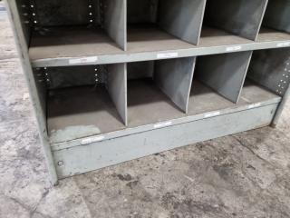 Steel Workshop Pigeon-Hole Storage Shelf Unit