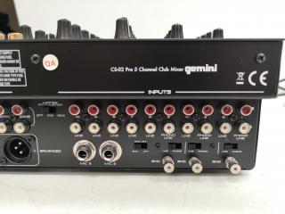 Gemini CS-02 Professional 5-Channel Club Mixer