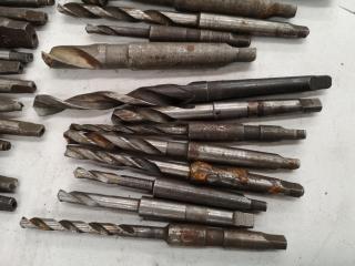 60+ Assorted Morse Taper Mill Drill Bits