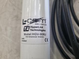 7x L-Com Hyperlink Omnidirectional 800/900Mhz Antennas