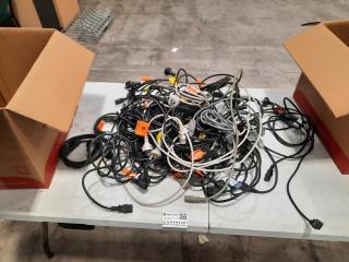Two Boxes of Power/Display Cables and Adapters