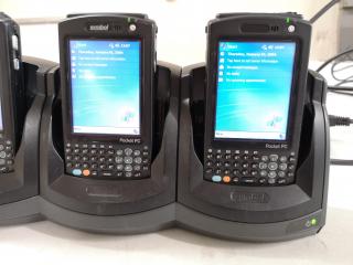 4x Symbol MC50 Mobile Handheld Computers w/ Charging Cradle