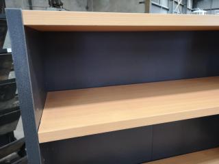 2x Office Bookshelf Storage Shelves