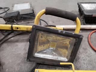 3x LED Worksite Lights w/ 1x Worksite Powerboard