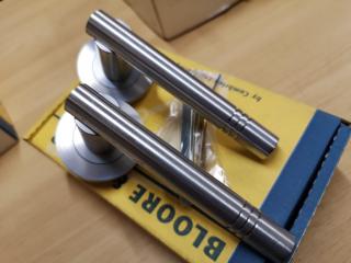 4x Stylish Quality Door Lever Handle Sets by Bloore & Piller, New