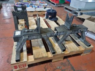 Pair of Heavy Duty Industrial Material Stands