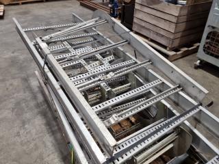 Assorted Unistrut Industrial Pipe/Cabling Support Frames