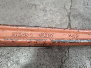 Wheeler Rex V Heavy Duty E24 Pipe Wrench (90mm)