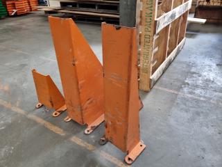 3x Steel Warehouse Post/ Column Protectors Barriers