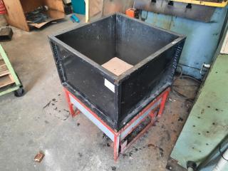 Industrial Storage Bin and Stand