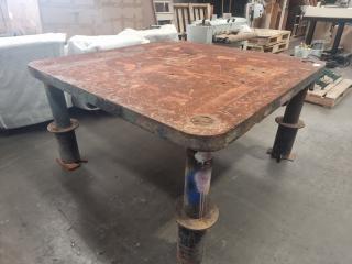 Large Heavy Cast Engineering Table