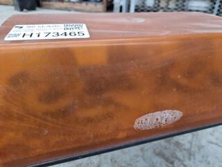 Orange 12V Lightbar on Vehicle Roof Rack Bar