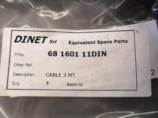 2x Dinet Diesel Transmission Control Cables 68 1601 11