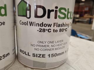 DriStud Cool Window Flashing Tape, 150mm x 25m, 2x New Rolls