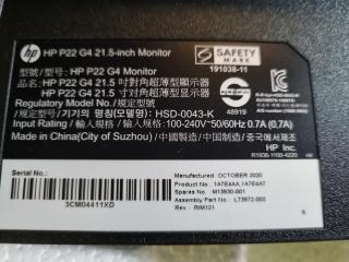 HP 21.5" LED IPS Full HD Monitor