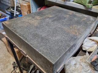 Engineering Black Granite Block w/ Steel Stand