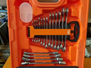 Bahco Dymamic Drive Combined Socket & Dpanner Set S87+7