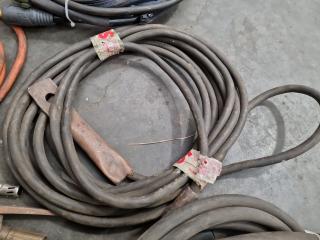 Assorted Industrial Welding Cables, Accessories, Components