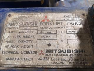 1982 Mitsubishi 3000kg Rated Dual Fuel Forklift